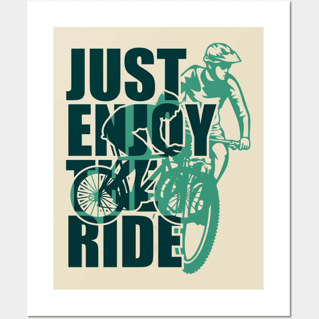 Bike Life Just Enjoy the Ride Wall Art by EdSan Designs